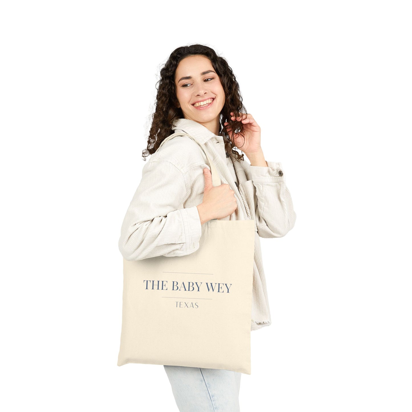The Baby Wey Texas Cotton Canvas Tote Bag, Eco-Friendly Shopping Bag