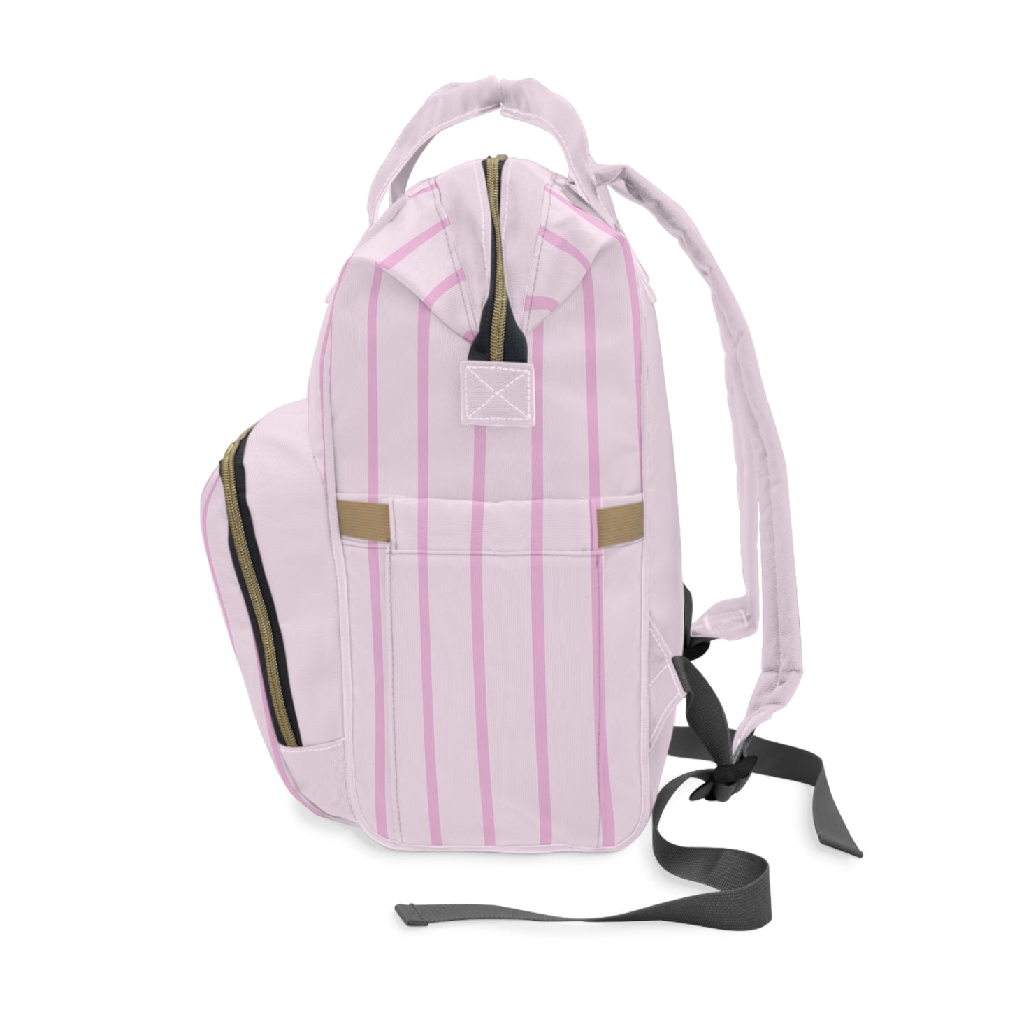 Pink Pinstripes with Bow Diaper Backpack, Toddler Backpack, Girls Dance Bag