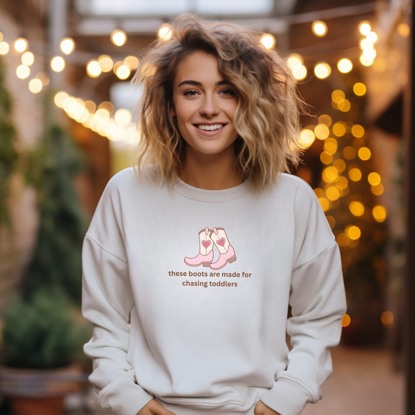 these boots were made for chasing toddlers Comfort Colors 1566 Crewneck Sweatshirt