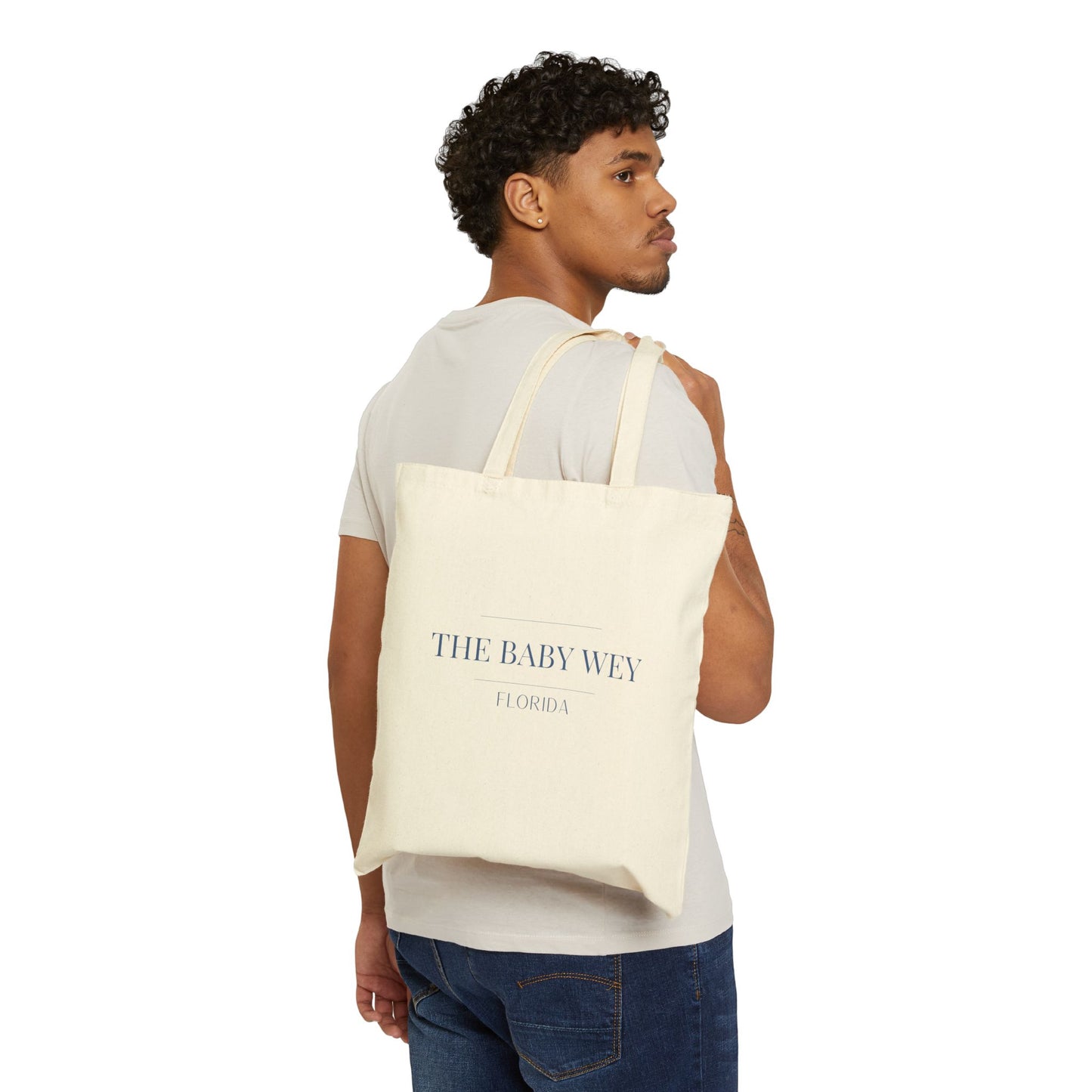 The Baby Wey Florida Cotton Canvas Tote Bag, Eco-Friendly Shopping Bag