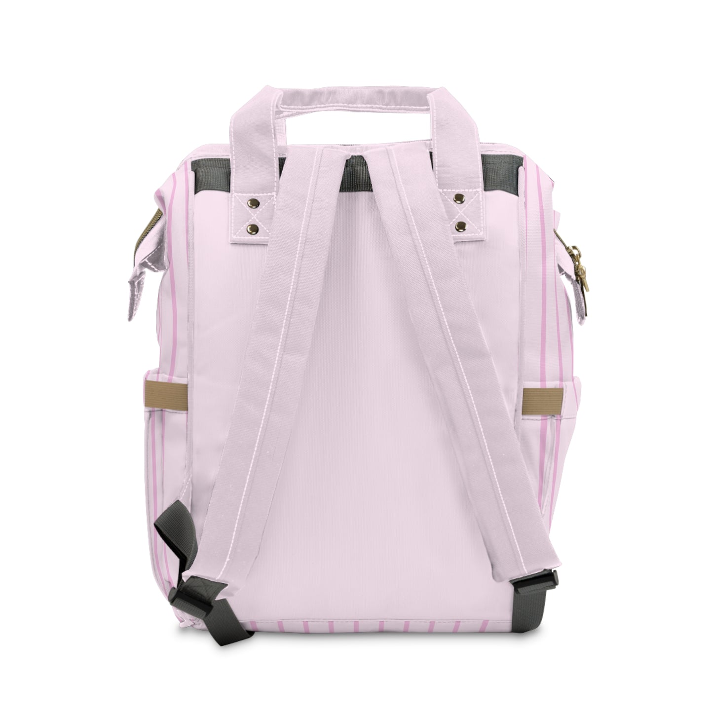 Pink Pinstripes with Bow Diaper Backpack, Toddler Backpack, Girls Dance Bag