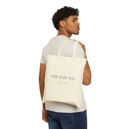 The Baby Wey New York Cotton Canvas Tote Bag, Eco-Friendly Shopping Bag
