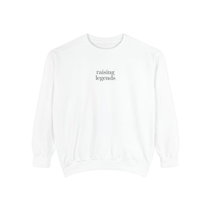 Embroidered raising legends Comfort Colors Crewneck Sweatshirt