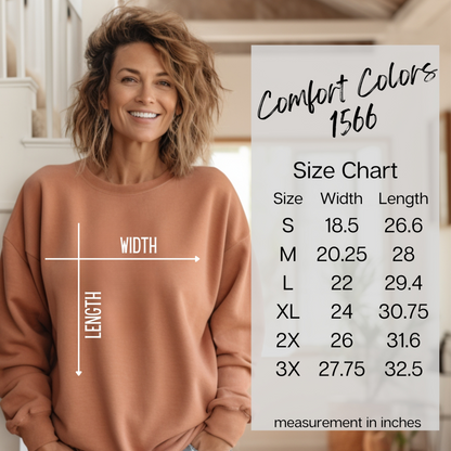 Embroidered raising legends Comfort Colors 1566 Crewneck Sweatshirt