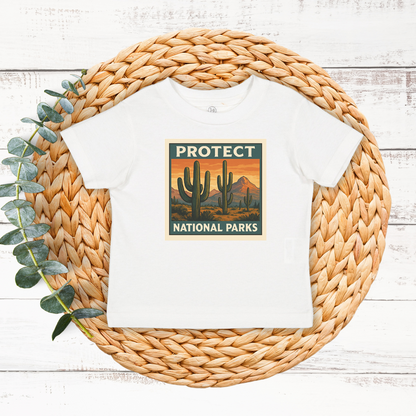 Protect National Parks Baby Tee, Eco-Friendly Kids Shirt, Toddler Gift, Nature Lover Apparel, Cute Infant Clothes