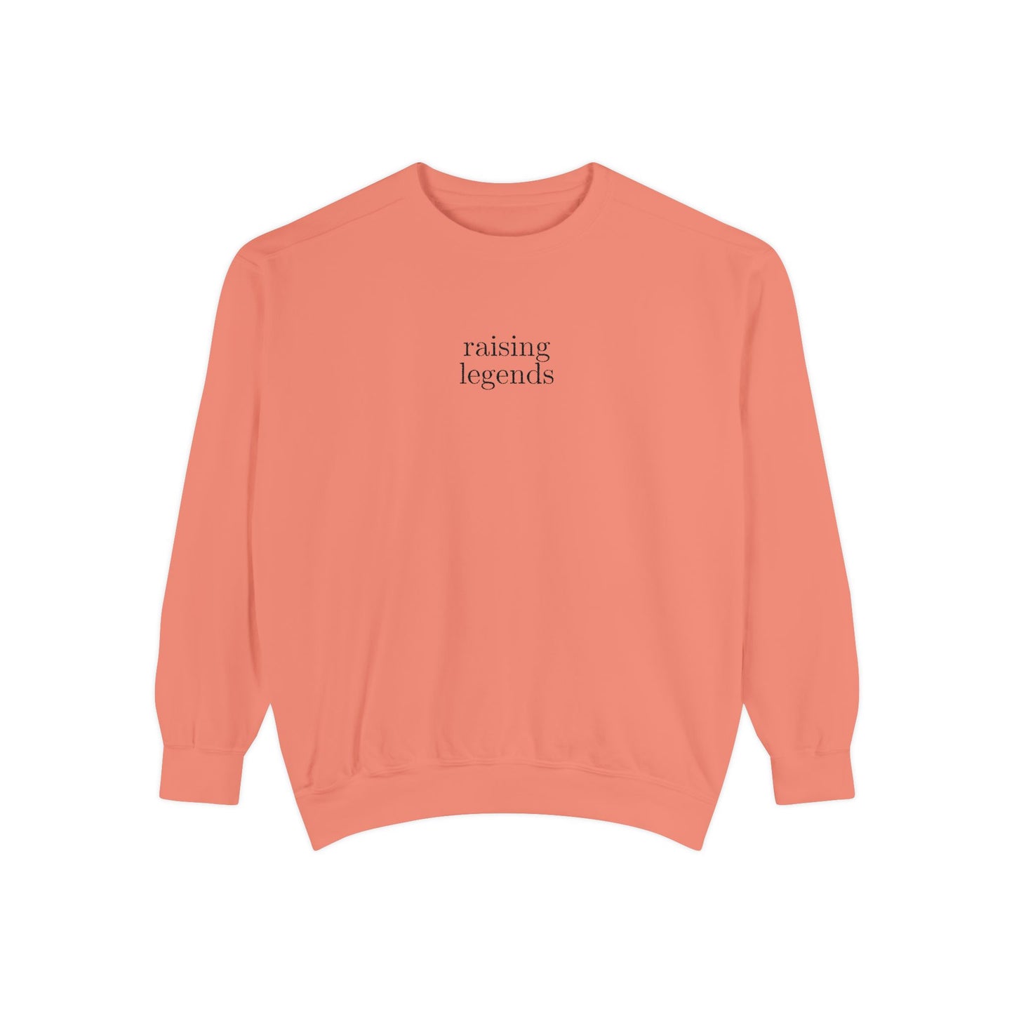 Embroidered raising legends Comfort Colors Crewneck Sweatshirt