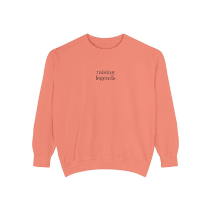Embroidered raising legends Comfort Colors Crewneck Sweatshirt