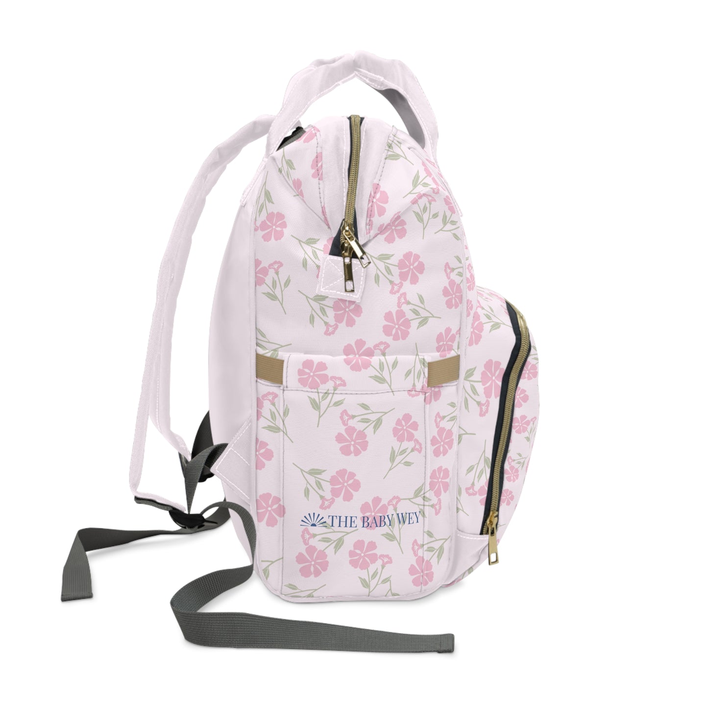 Pink Floral with Bows Diaper Backpack, Toddler Backpack, Girls Dance Bag