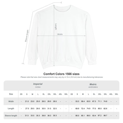 Embroidered tired as a mother Comfort Colors Crewneck Sweatshirt
